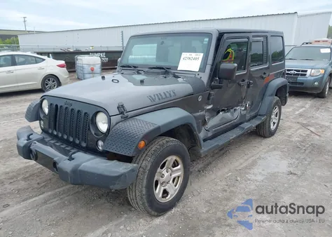 2014 Jeep Wrangler Unlimited Willys Wheeler из США, поврежденный, VIN 1C4BJWDG6EL293893